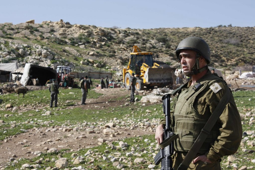 IOF demolish houses in Al Malih, Jordan Valley - 16/01/11