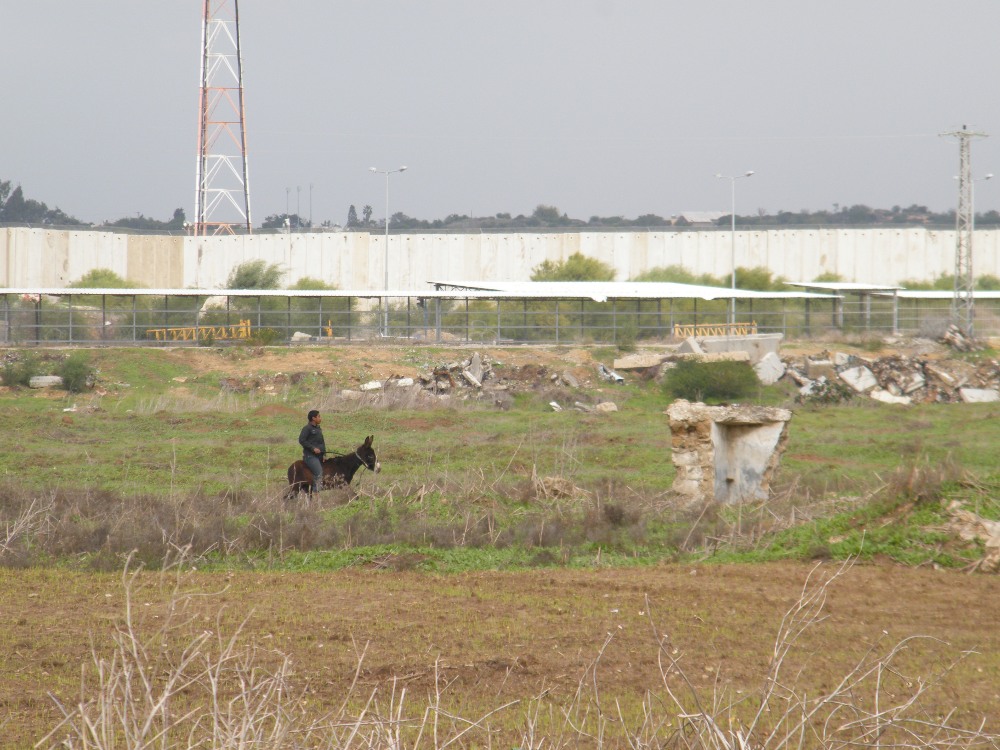 The Beit Hanoun (Erez) checkpoint in the northern Gaza Strip, which controls movement into Israel.(Photo taken by the Beit Hanoun Local Initiative)