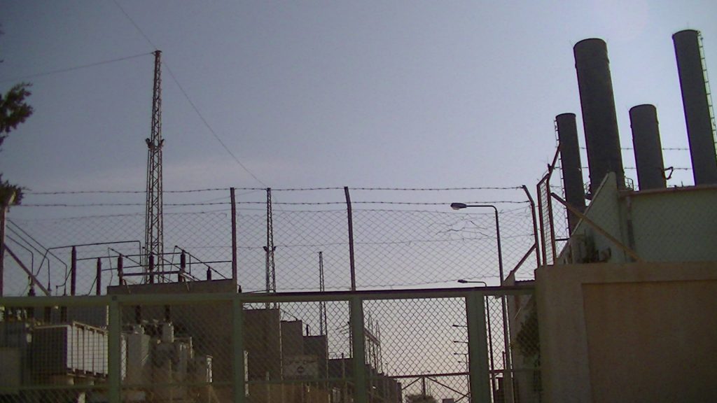Gaza's power plant, closed due to lack of fuel. Picture taken by Corporate Watch, November 2013